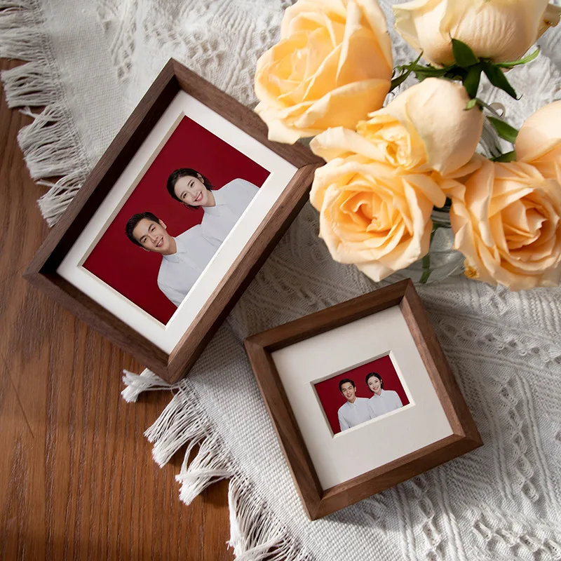 Bamboo Photo Frame - إطار صور بزاوية قائمة، مقاسات 6/8/10/20