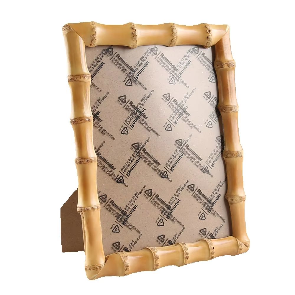 Bamboo Photo Frame - إطار صور يدوي الصنع من جذور