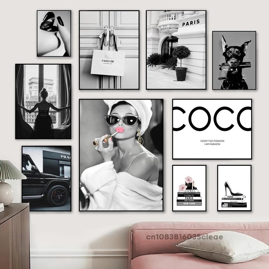 Home Decor Y2K - لوحة فنية قماشية فاخرة للسيارات، تصميم