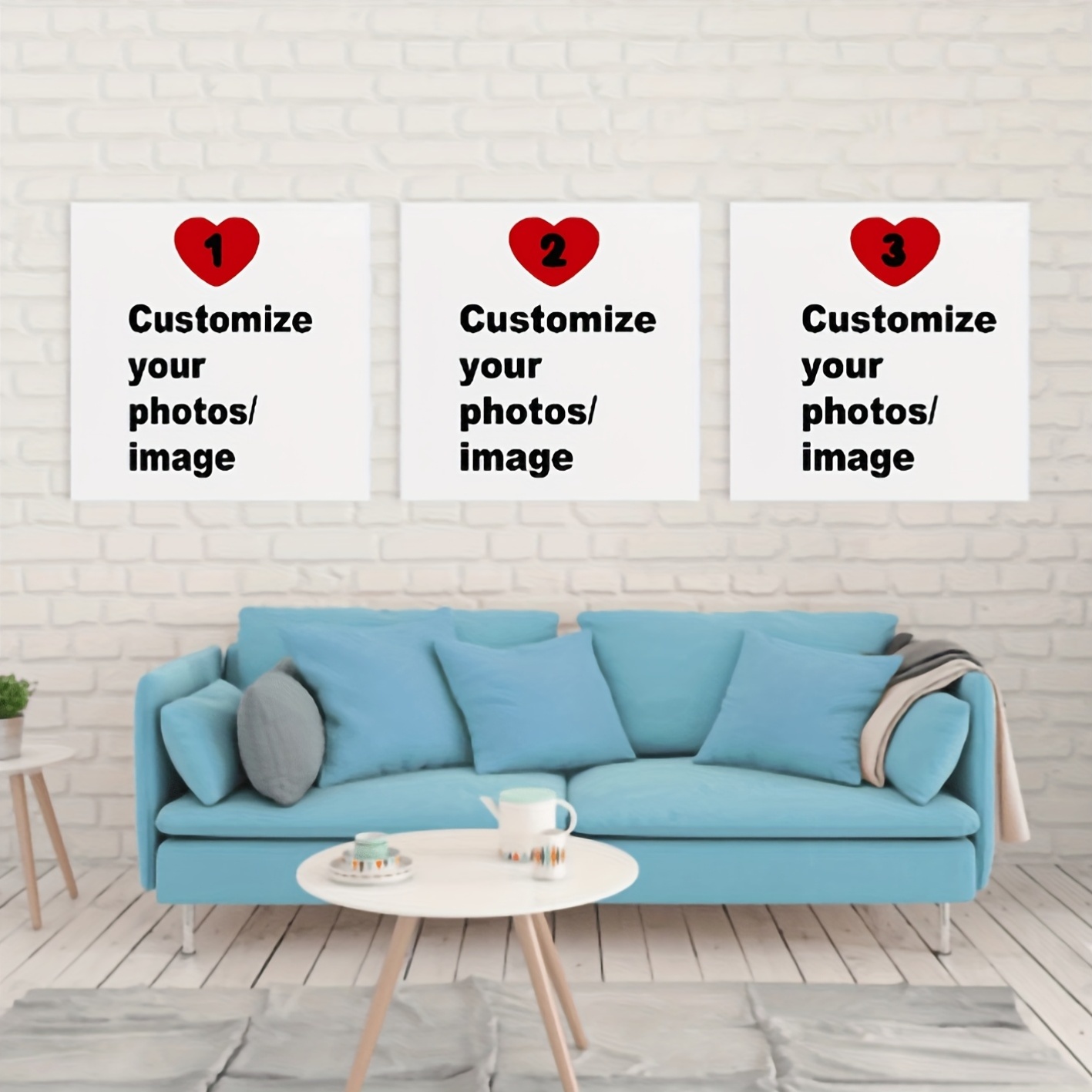Home Decor Theme - 3 قطعة/المجموعة مخصص مربع قماش المشارك