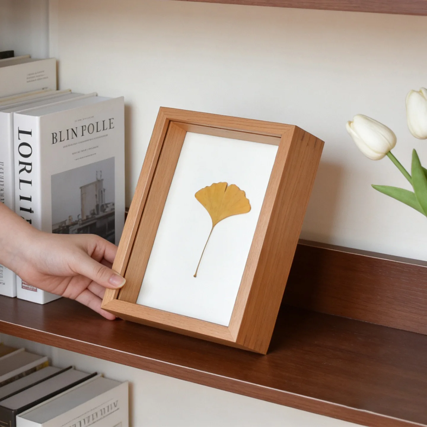 Bamboo Photo Frame - إطار صور خشبي بعمق 3.5 سم