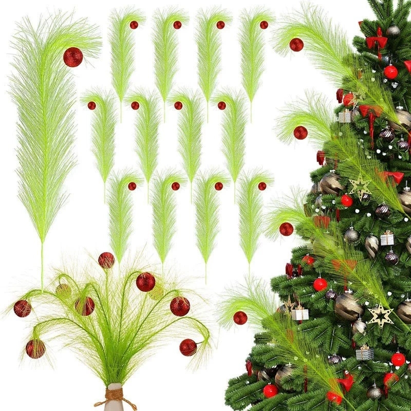 زينة عيد الميلاد على شكل غصن أ - مراجعة Pampas Grass Decor وسعره