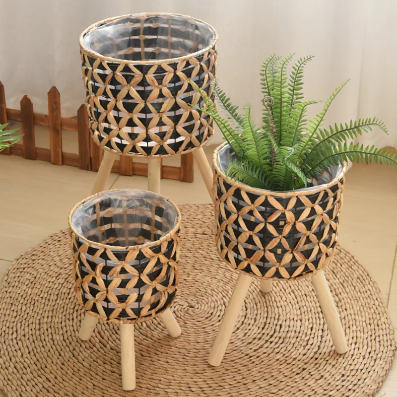 وعاء زهور من الخوص المنسوج يدو - مراجعة Rattan Plant Basket وسعره