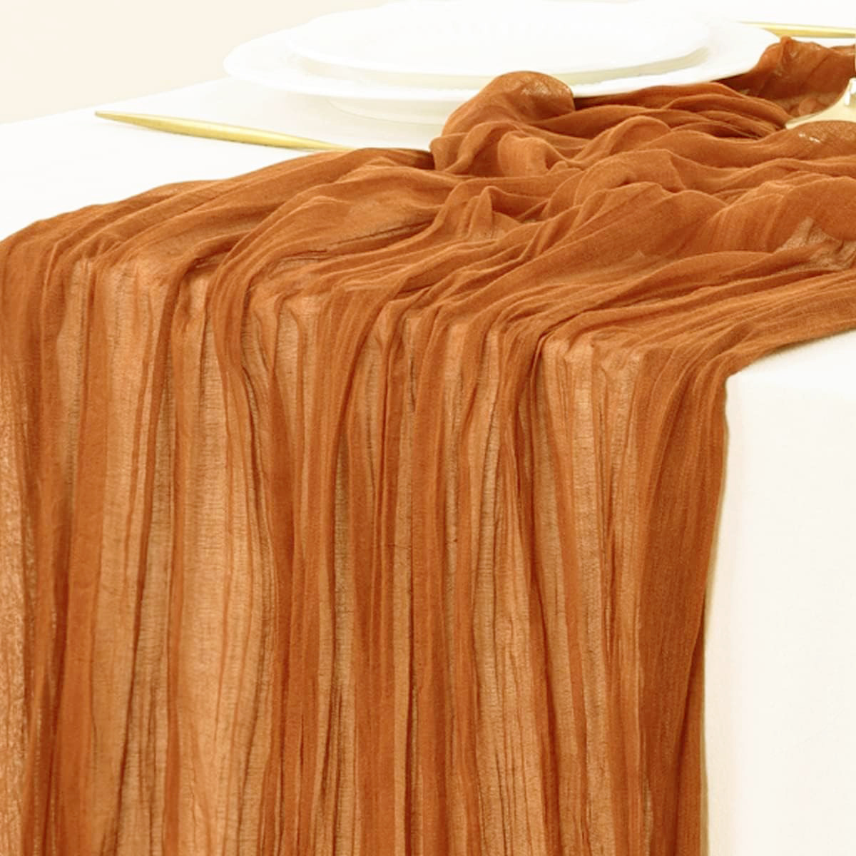 الأحمر الجدول عداء الشاش الزفا - مراجعة Linen Table Runner وسعره