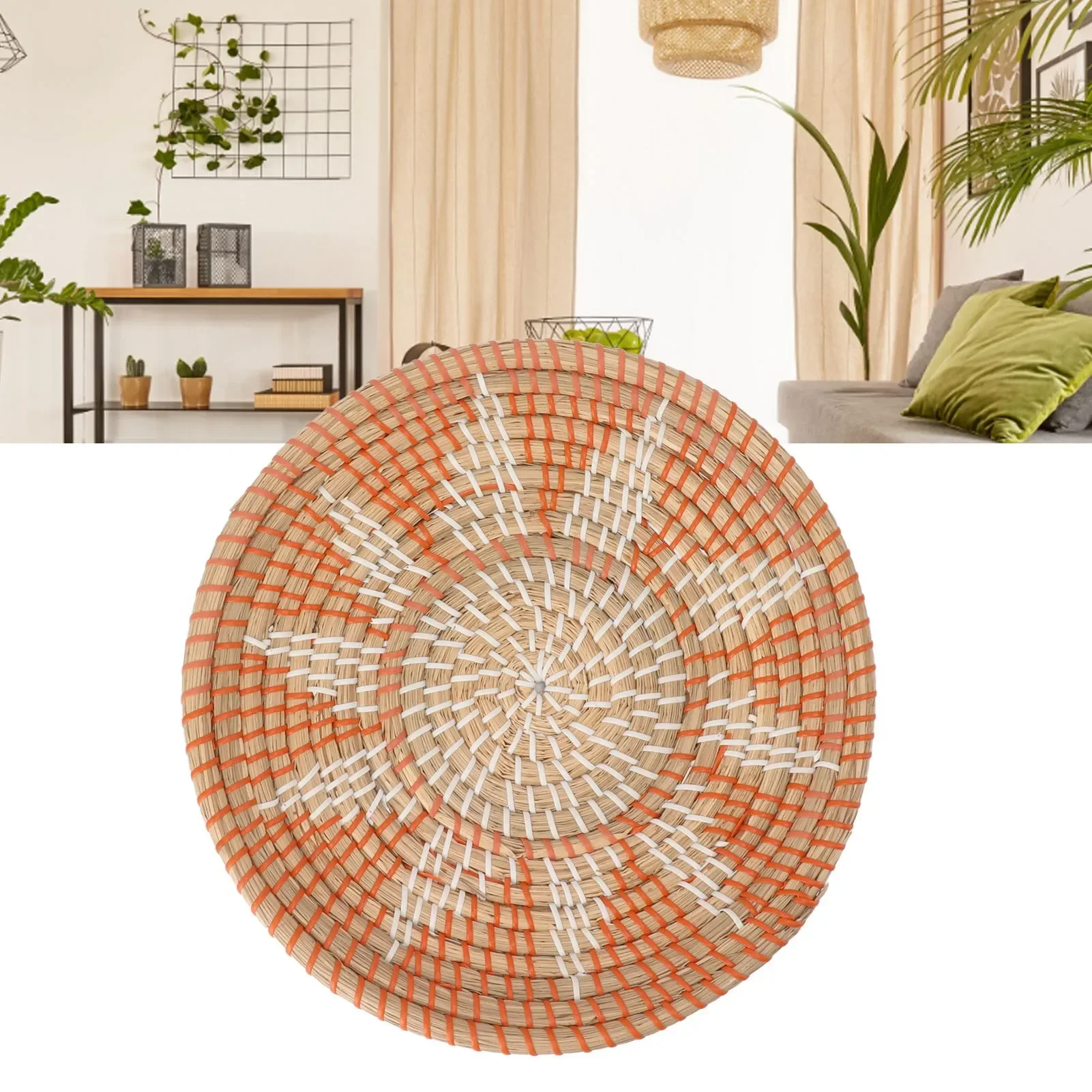جولة العشب جدار الحلي 35 سنتيم - مراجعة Rattan Plant Basket وسعره