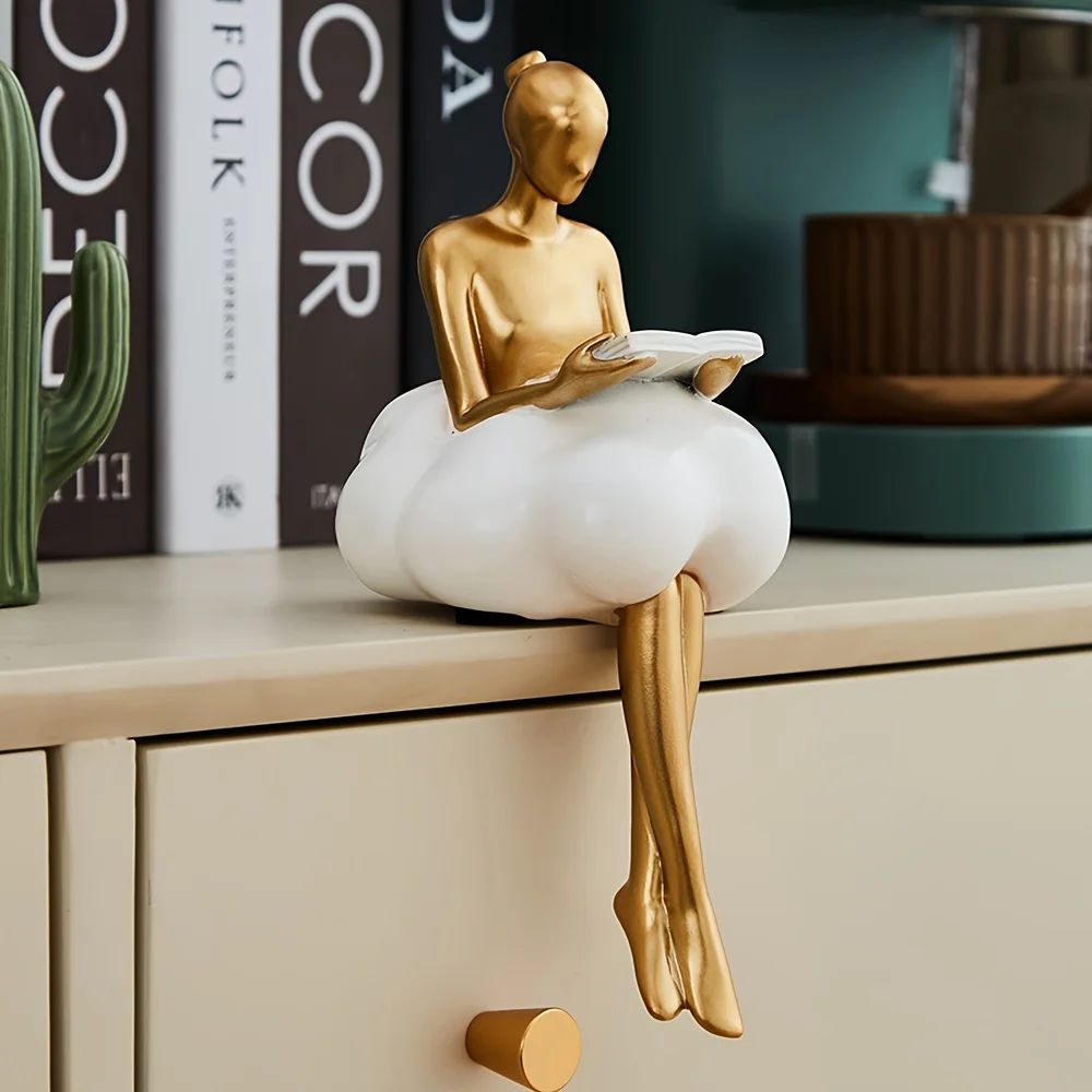 سحابة فتاة النحت مجردة الفن ال - مراجعة Home Decor Y2K وسعره