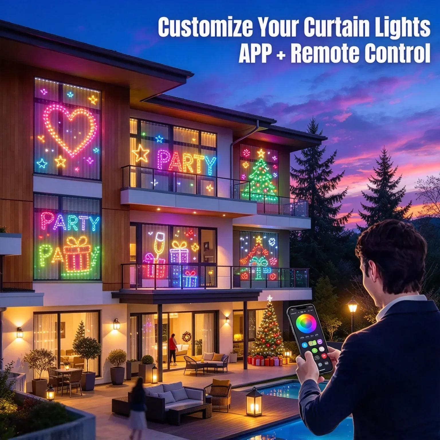ستارة إضاءة LED لعيد الميلاد و - مراجعة Home Decor Free App وسعره