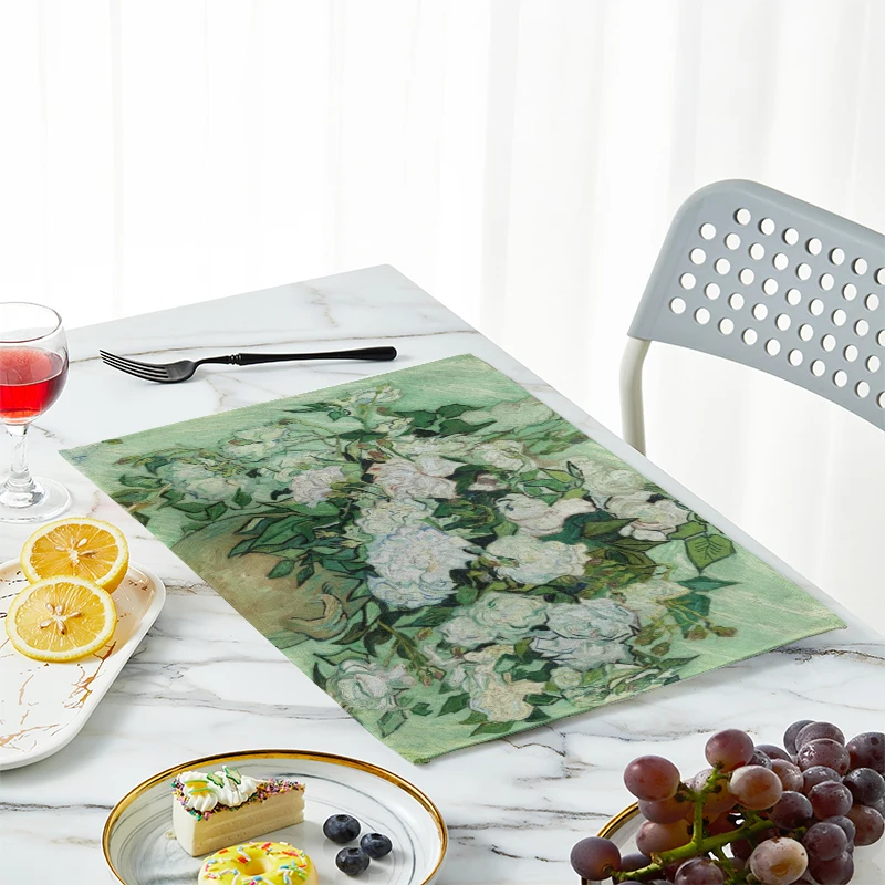 جديد فان جوخ النفط اللوحة الجد - مراجعة Linen Table Runner وسعره