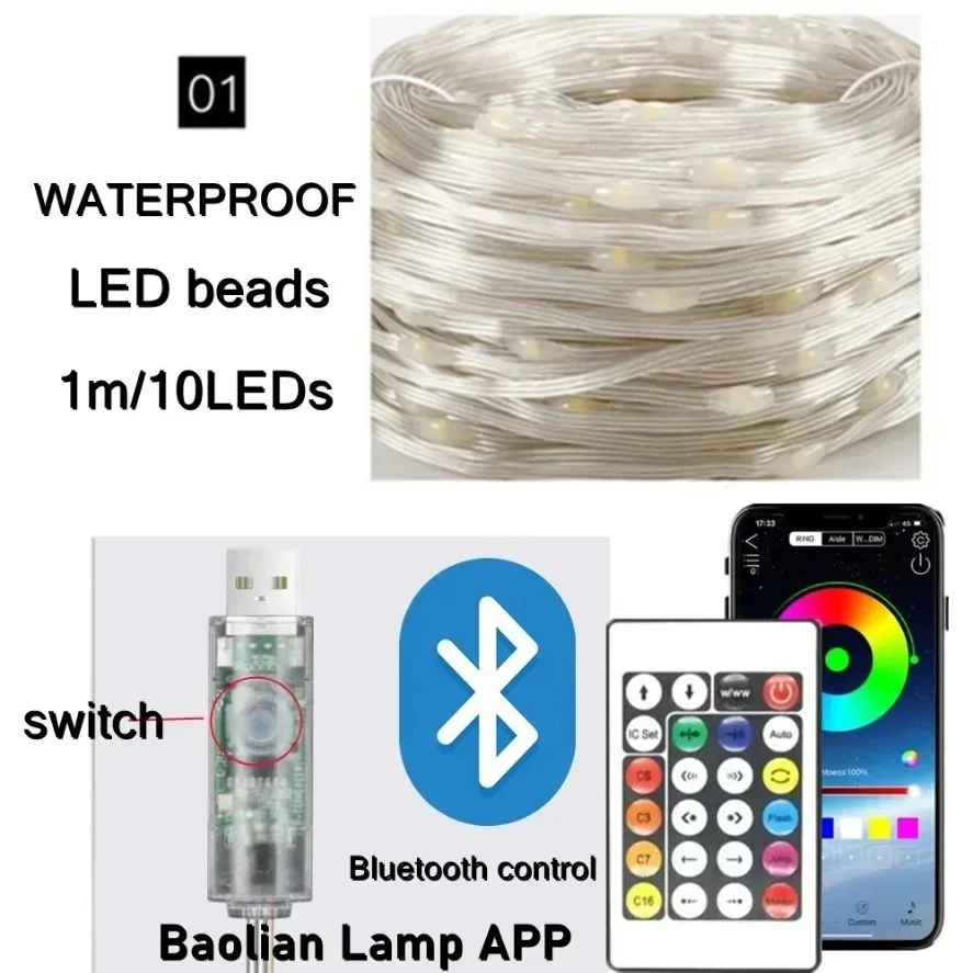 سلسلة أضواء LED RGB WS2812B بط - مراجعة Home Decor Free App وسعره