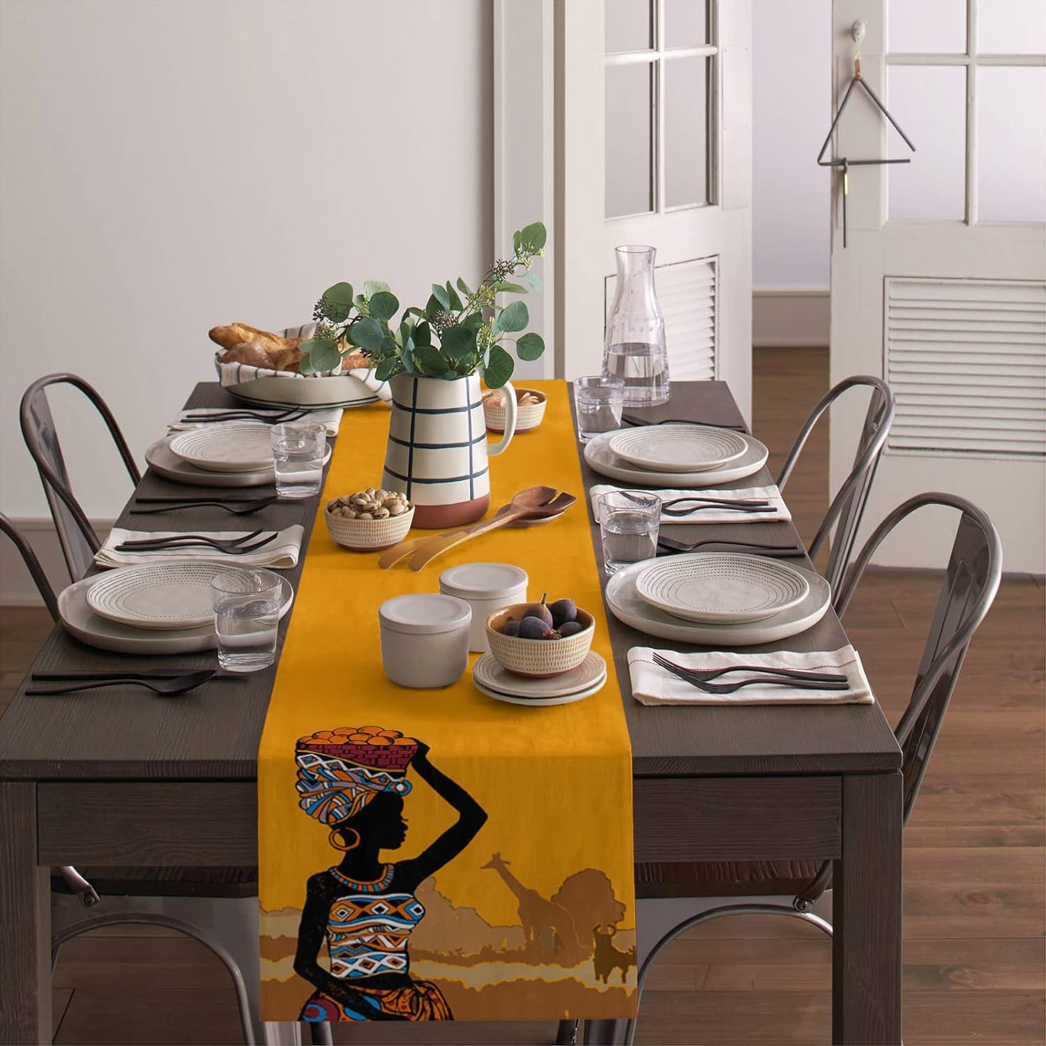 فتاة سوداء المرأة المصرية الأف - مراجعة Linen Table Runner وسعره