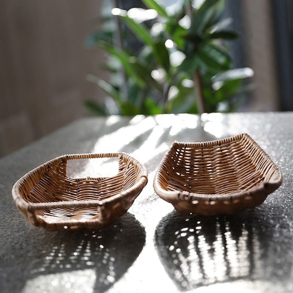 سلة منسوجة يدويًا من الخيزران  - مراجعة Rattan Plant Basket وسعره
