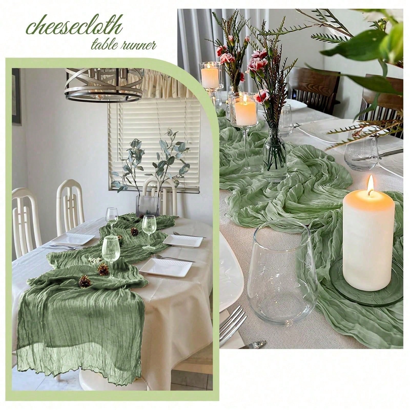 6 قطع من مفارش الطاولة المصنوع - مراجعة Linen Table Runner وسعره