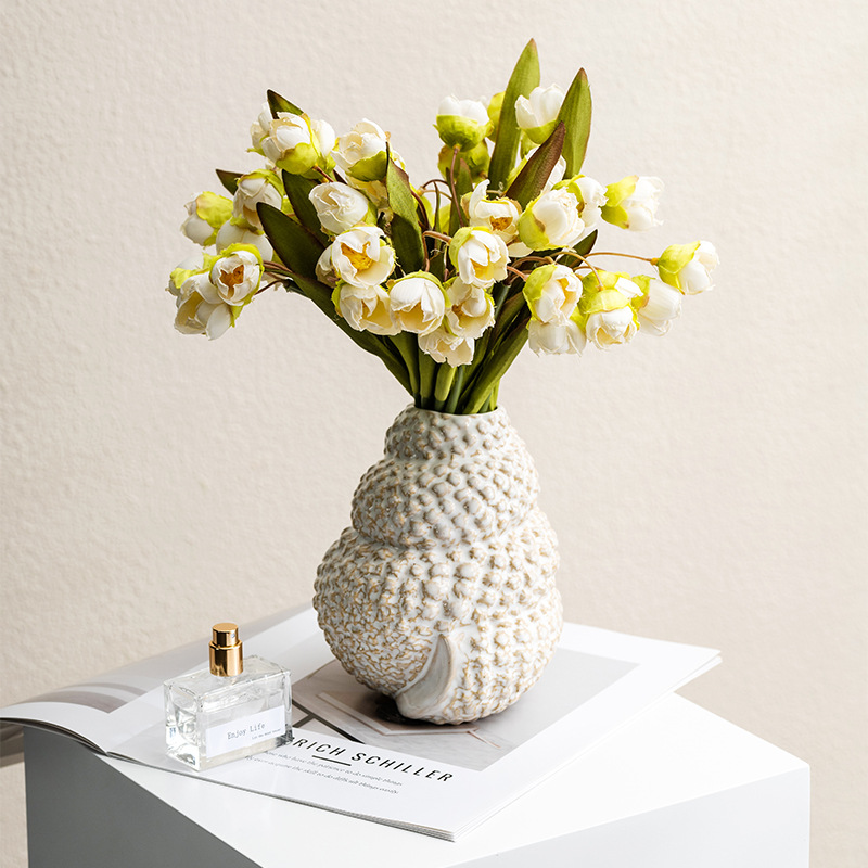 كابيرون ريترو صدف زهرية أصيص ز - مراجعة Pampas Grass Decor وسعره