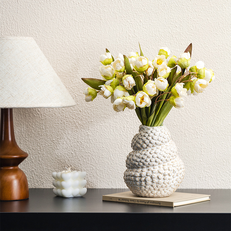 كابيرون ريترو صدف زهرية أصيص ز - مراجعة Pampas Grass Decor وسعره