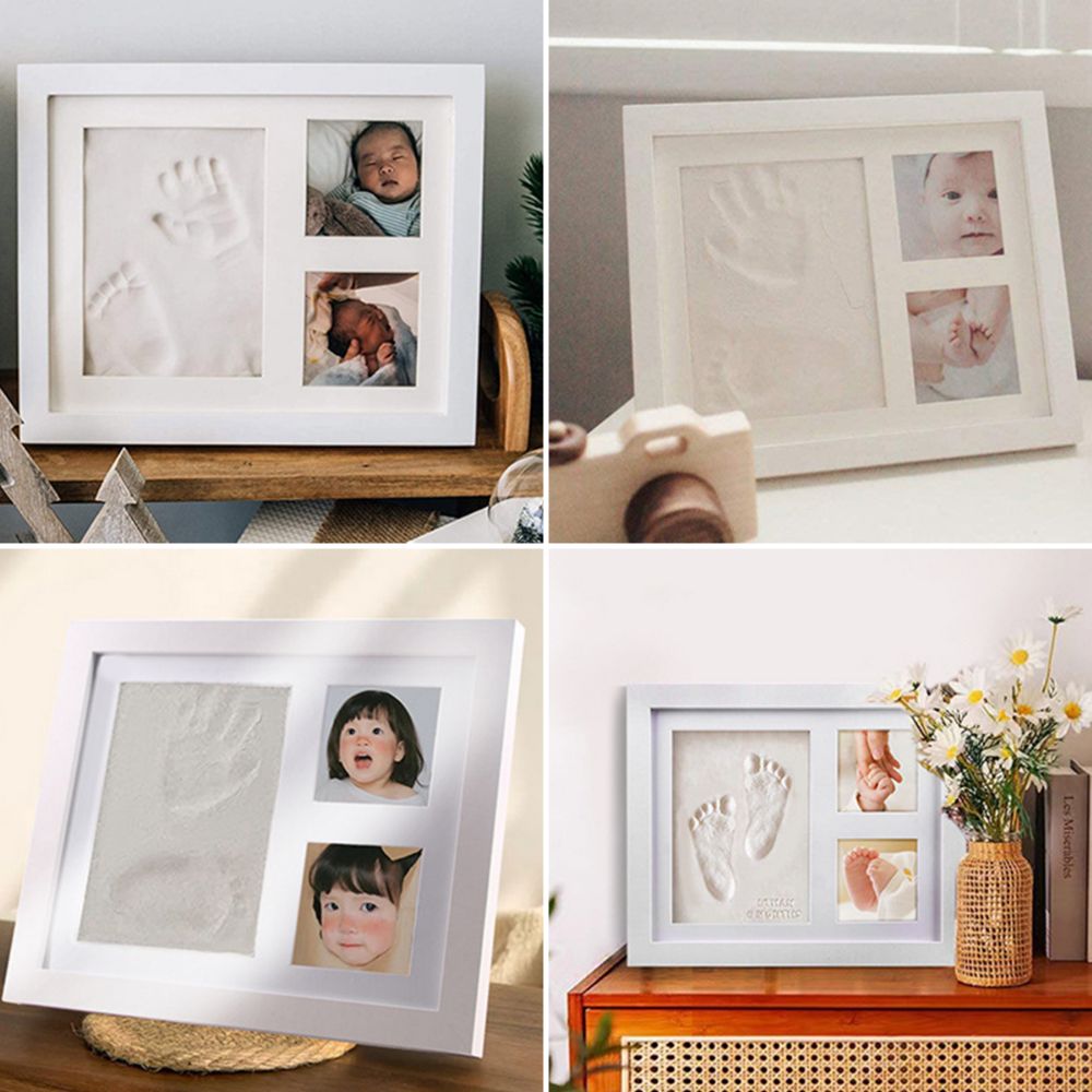 مجموعة طبعات يد وقدم الطفل من  - مراجعة Bamboo Photo Frame وسعره