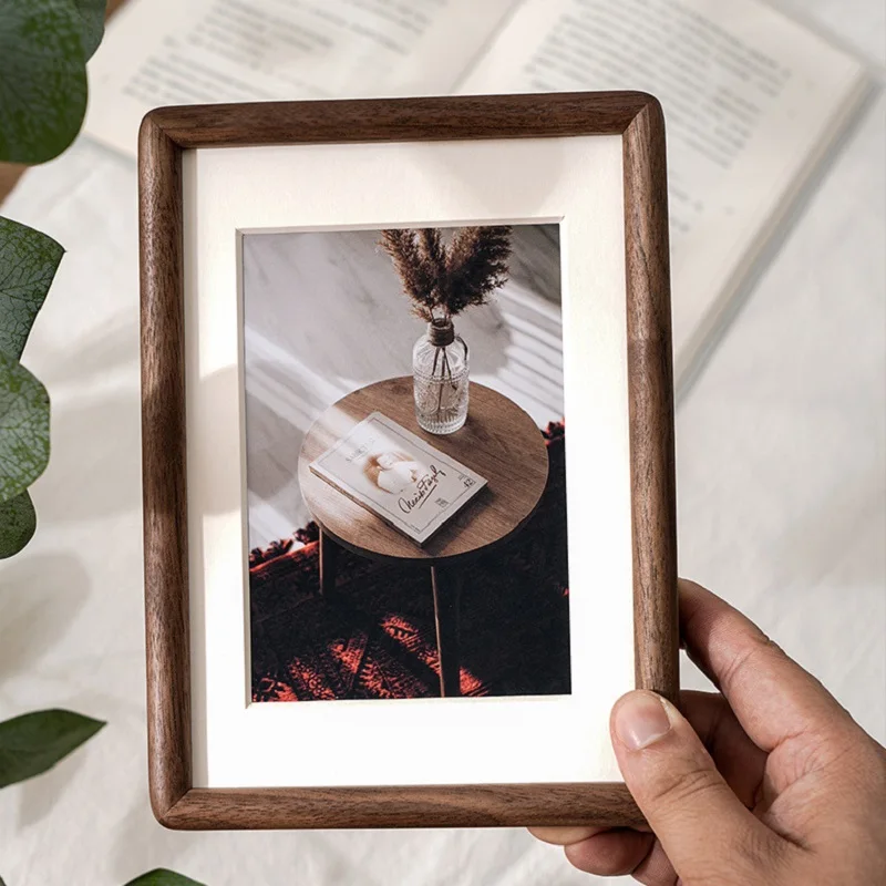 إطار صور من خشب الجوز الأسود ا - مراجعة Bamboo Photo Frame وسعره