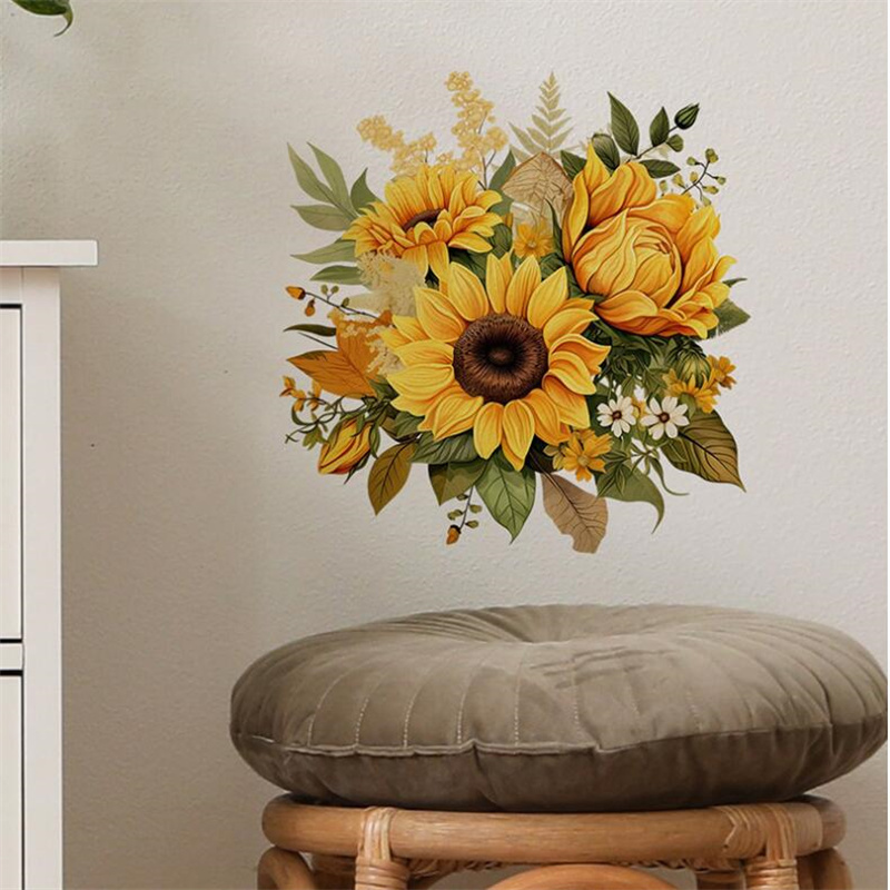 ذاتية اللصق الملونة الأصفر عبا - مراجعة Home Decor Indonesia وسعره